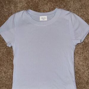 Aritzia Light Blue Baby Tee